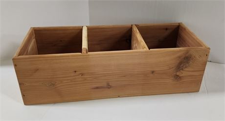 Small Divided Cedar Box