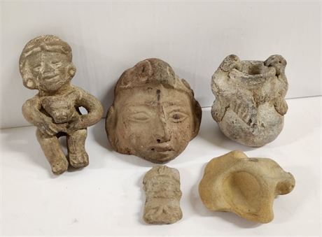 Central/South American Carved Stone/Clay Figurines