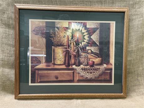 Signed, Double Mat Framed Print by Knutson, 33x27