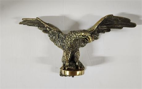 Vintage Heavy Brass Eagle Topper