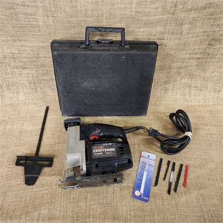 Craftsman 1/3 HP Auto Scroller Saw w/ Case and Extras