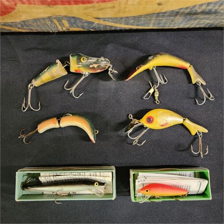 Assorted Vintage Jointed and Rapala Fishing Lures