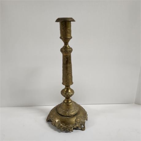 Antique Brass Candle Holder