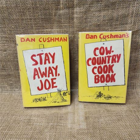 Vintage Autographed Dan Cushman Hardback Book Pair