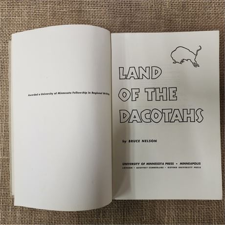 Vintage "Land of the Dacotahs" Book