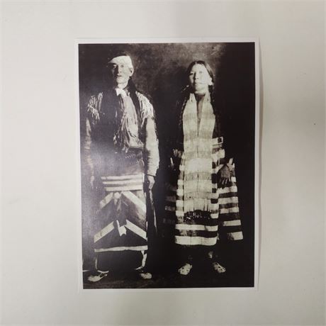 Vintage Photograph of Broken Foot & Wife - 7x9