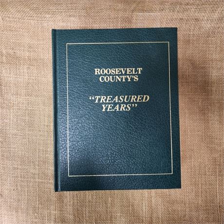 Vintage Roosevelt County Treasured Years Coffee Table Book