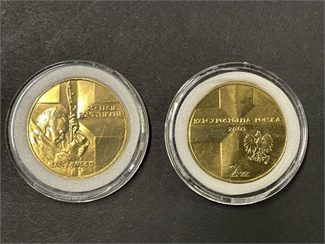 2003 Pope John Paul Collectible Coin Pair