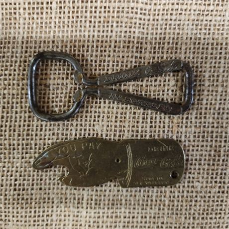 Vintage Coca-Cola Bottle Opener Pair