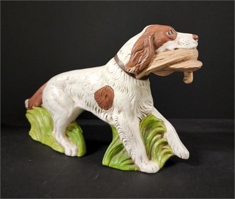 1979 Ceramic Bird Dog Sculpture