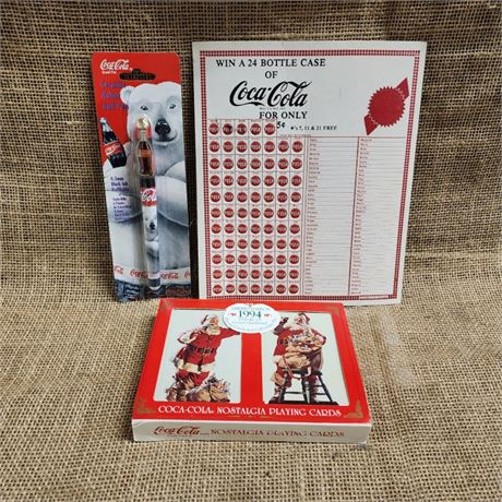 Vintage Coca-Cola Collectible Trio