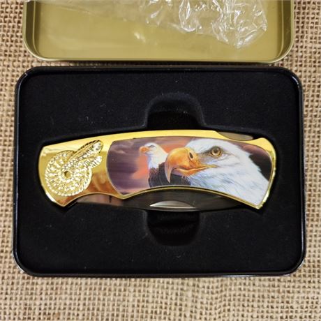 New In Case Bald Eagle Folding Knife