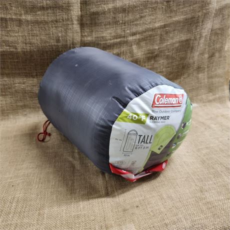 Coleman Tall Sleeping Bag with Stuff Sack