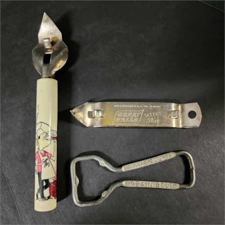 Vintage Bottle Opener Trio