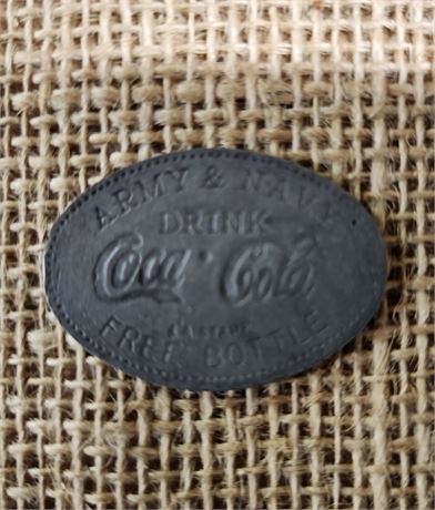 Collectible Coca-Cola Army-Navy Bottle Token