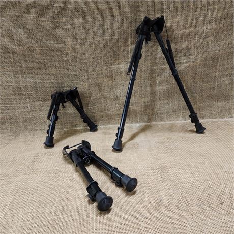 Assorted Size Rifle Bi-Pod Trio