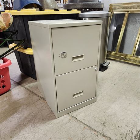 Small 2 Drawer Metal File Cabinet...14x18x25