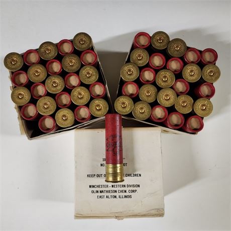 Vintage Winchester 10 Gauge 3-1/2"-#3 Buck Shot Shells...50pc