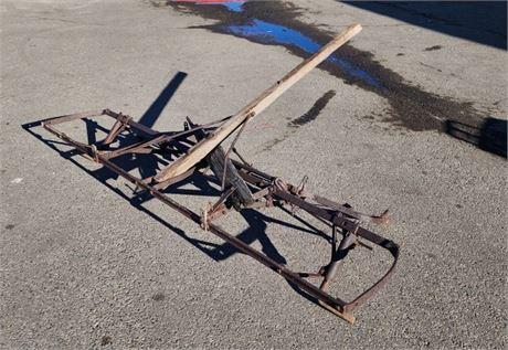 Antique Pull-Behind Implement Frame - 102"x76"