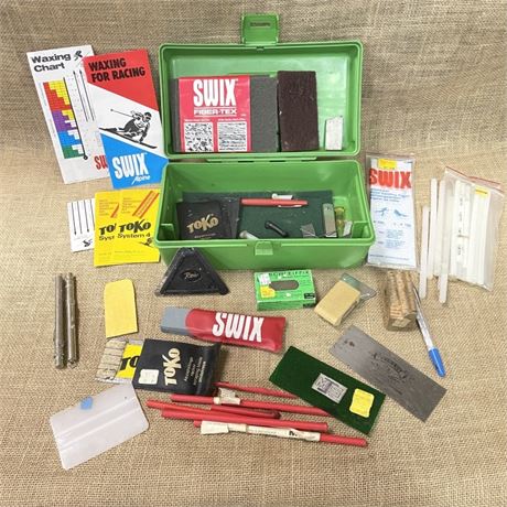 Vintage Swix & Toko Ski Wax Kit