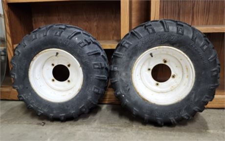 2 ATV Kawasaki Wheels w/ Tires - AT24 x 10-11