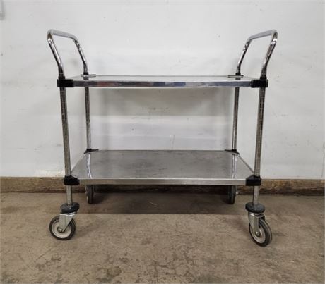 Rolling Stainless Cart - 36x18x39