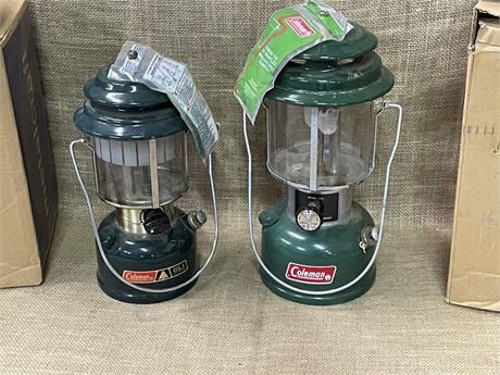 Pair of  Like New Coleman Kerosene Lanterns