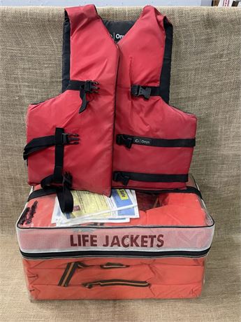 5 Life Preservers - (L-XXXL Sizes)