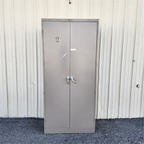Metal Cabinet w/ Shelving - 36x18x78