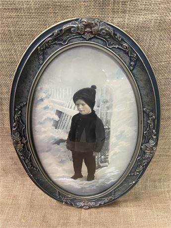 Framed Oval Portrait w/ Glass - 15x22
