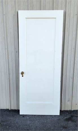 Vintage Wood Interior Door - 32x78 (trim damaged)