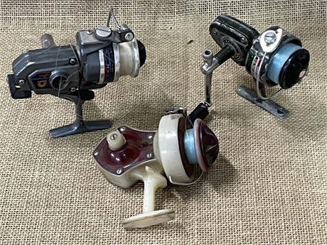 Open Bail Spin Fishing Reel Trio