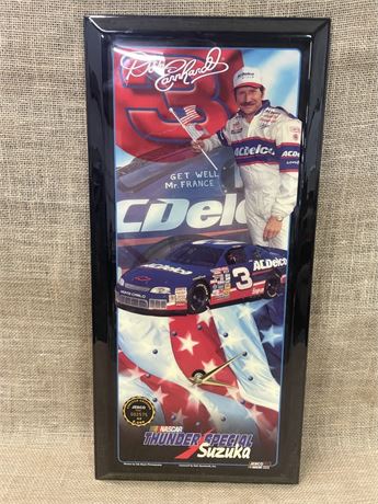 Dale Earnhardt Wall Hanging Clock - 10x23