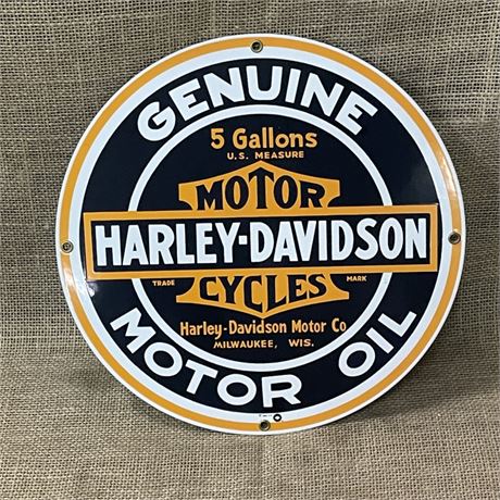 Steel/Porcelain HD Repro Sign - 11" Diameter