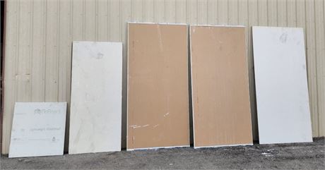 Assorted Size 4'x8' Sheet Rock - 5 Full Sheets