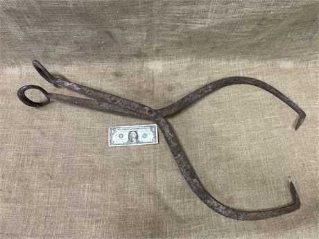 Large Vintage Ice Tongs - 34"