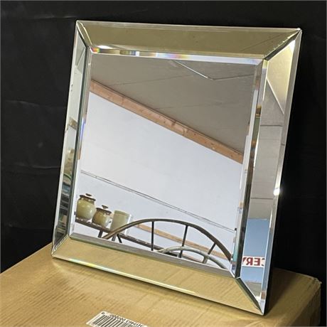 2 - NIB Linda Dano Beveled Mirror Centerpiece - 15x15