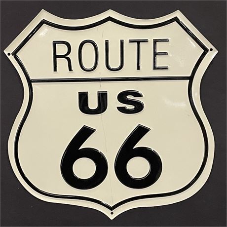 Metal Reproduction Route 66 Sign - 14"⬆️