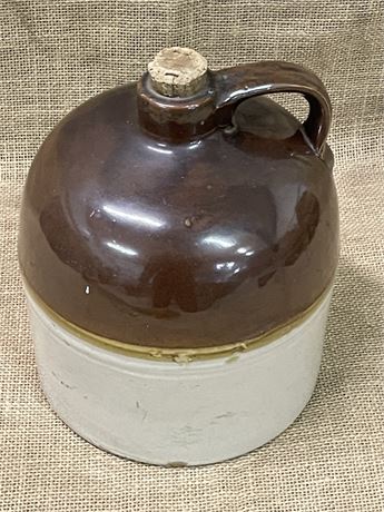 Vintage Corked Jug - 8" Diameter/10"⬆️