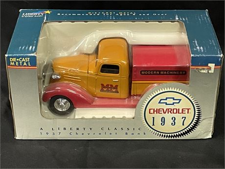 NIB Collectible 1937 Chevy Truck Coin Bank