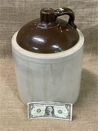 Vintage Bootlegger Crock Jug - 9" Diameter/14"⬆️