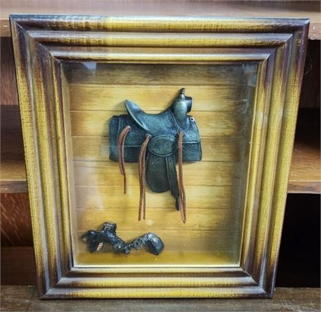 Mini Saddle & Spurs  Shadow Box - 11x14