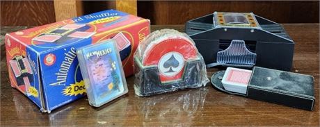 Battery Operated Card Shuffler/Table Coasters/Cards