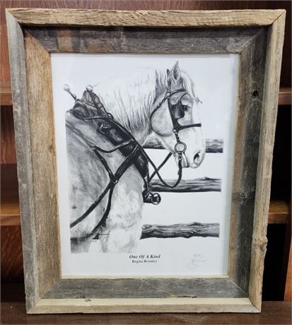 "One of a Kind" Regina Brumley Signed & Numbered 8/50 Framed Print - 14x17