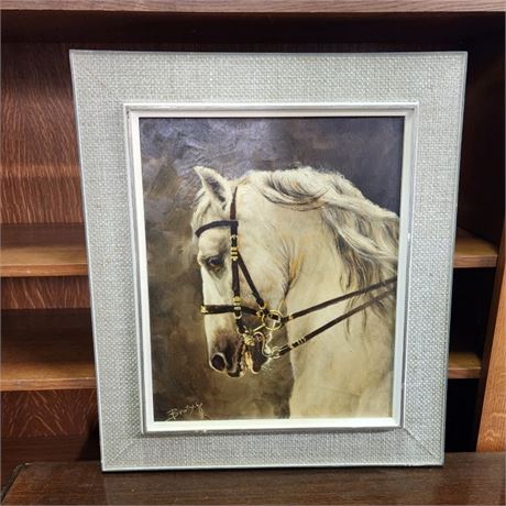 Beautiful Lipizzaner Horse Painting/Print? By Brutsche - 21x25