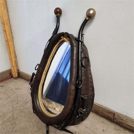 Antique Horse Collar/Hames Mirror