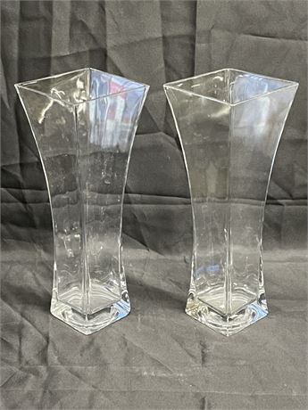 Large Glass Vase Pair - 14"⬆️