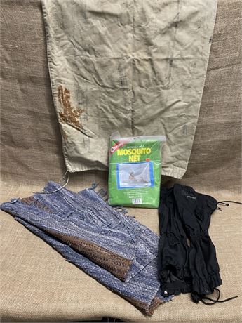 Mosquito Net/Outdoor Rug/Gators/Canvas Bag