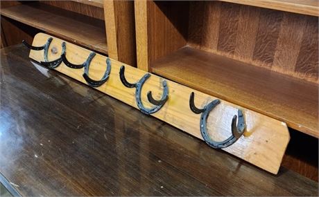 Wall Mount Horse Shoe Coat Rack - 4'➡️.