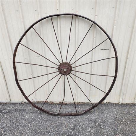 Antique Wagon Wheel - 53" Diameter